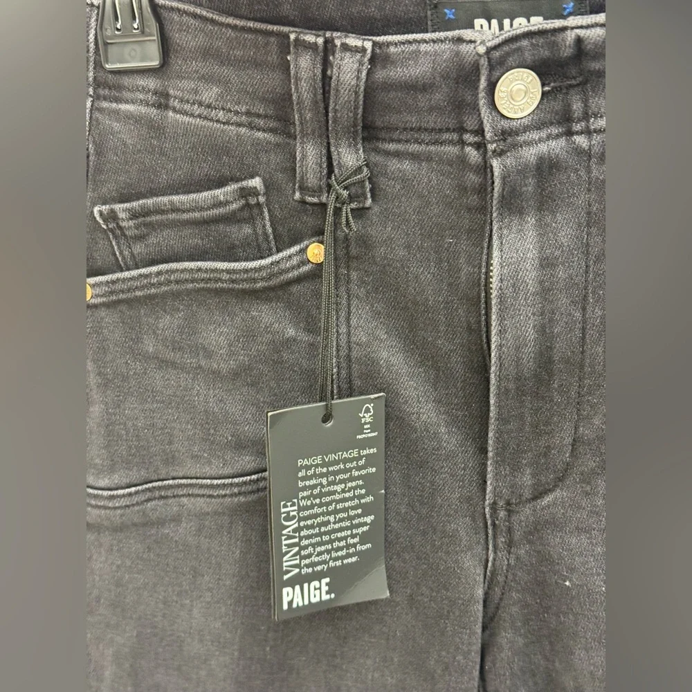 PAIGE Anessa High-Rise Crop Wide-Leg Jeans NWT - Picture 3 of 10